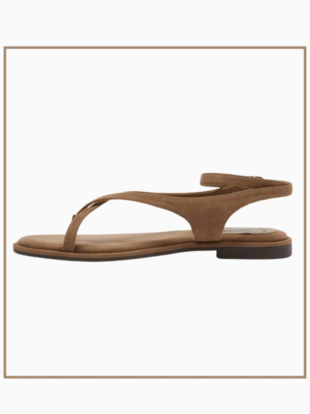 NWT Universal Thread Strappy Toe Loop Sandals Size 11 - Tan - Picture 4 of 4